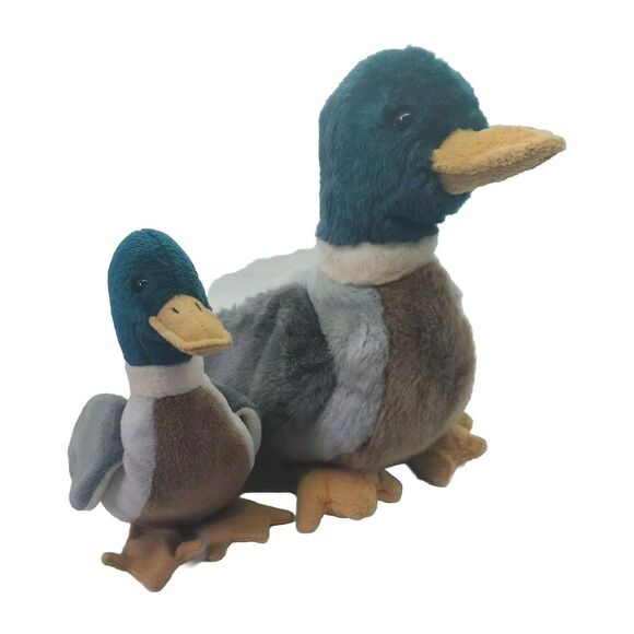 Jake Mallard Duck Plush TY Beanie Buddy & Ty Beanie 1998 Retired Vintage - Picture 2 of 16